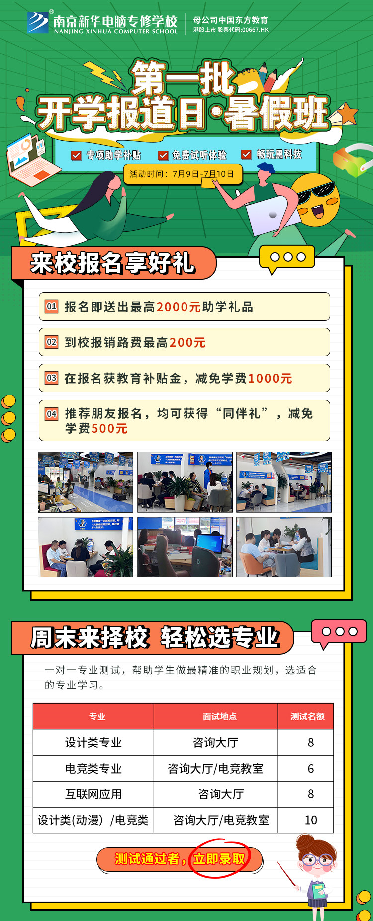 南京新華第一批開學(xué)報到日·暑假班開班啦！